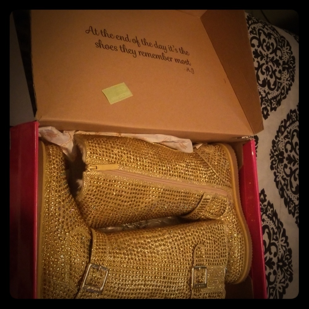Rhinestone boots